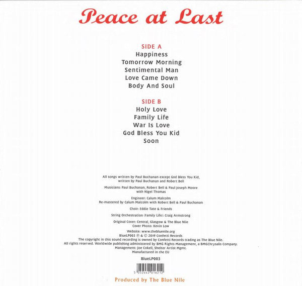 The Blue Nile - Peace At Last