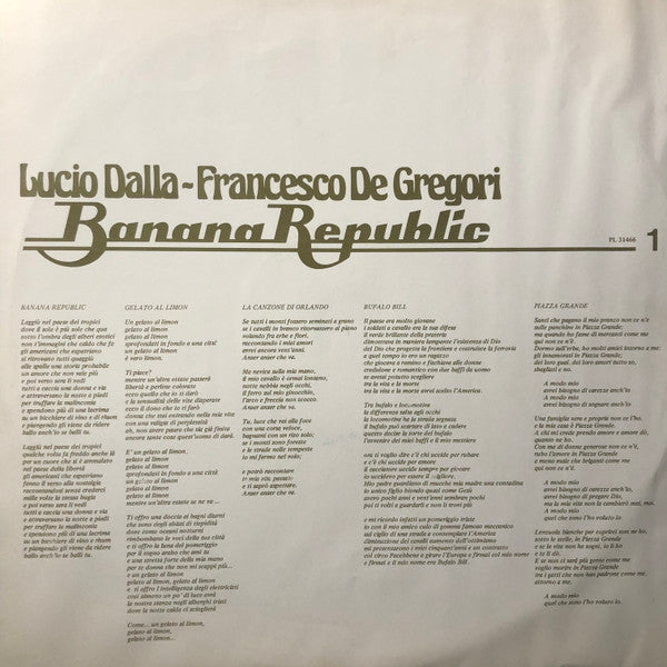 Lucio Dalla - Banana Republic