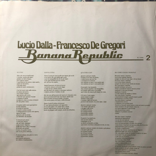 Lucio Dalla - Banana Republic