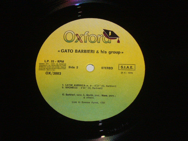 Gato Barbieri & His Group - Live In Buenos Ayres, 1971