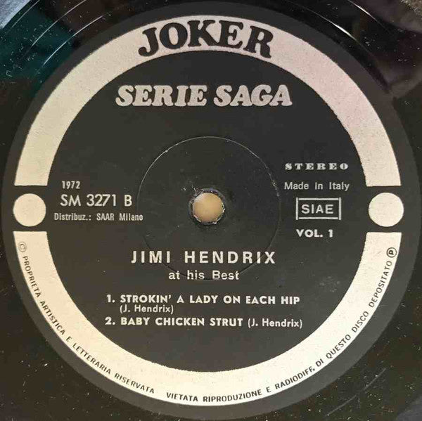 Jimi Hendrix - Jimi Hendrix At His Best Volume 1