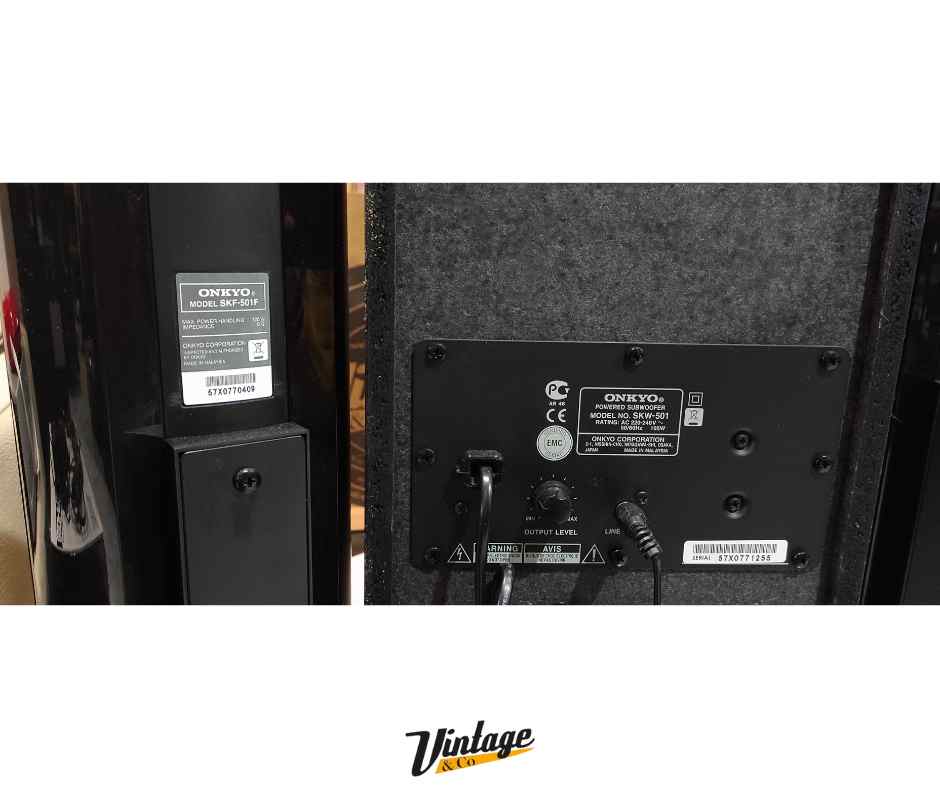 Sistema audio Sub + torrette Onkyo HTP501 (completo di manuale)