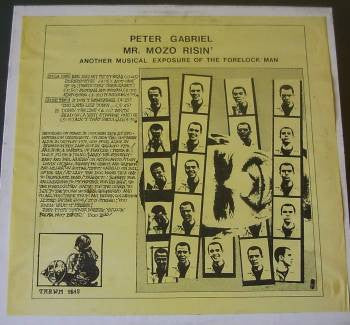 Peter Gabriel – Mr. Mozo Risin' - (unofficial)