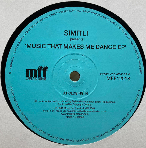 Simitli – Music That Makes Me Dance EP