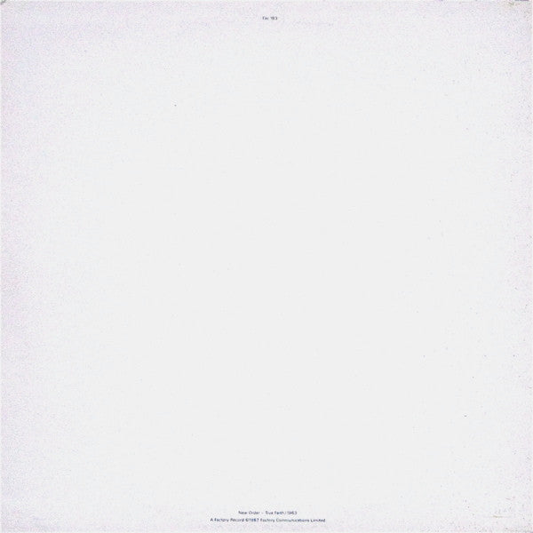 New Order - True Faith / 1963