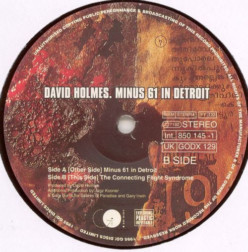 David Holmes - Minus 61 In Detroit