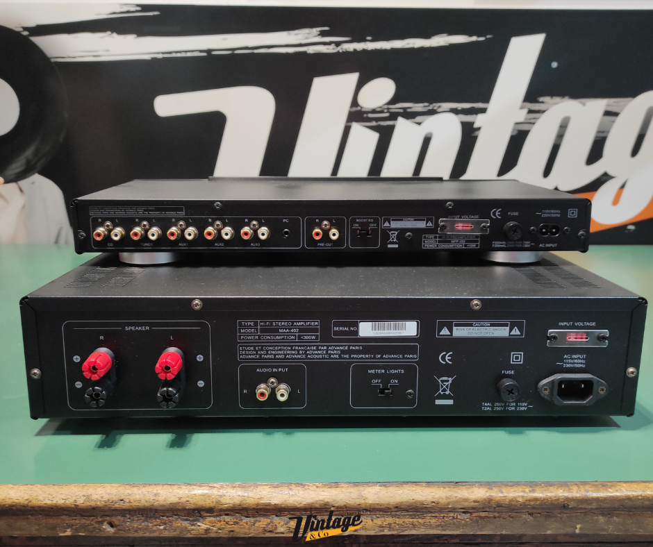 Pre-amplificatore Advance MPP202 + amplificatore di potenza Advance MAA 42 - con telecomando