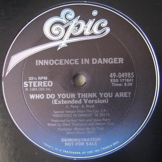 Innocence In Danger – Innocence In Danger - (promo)