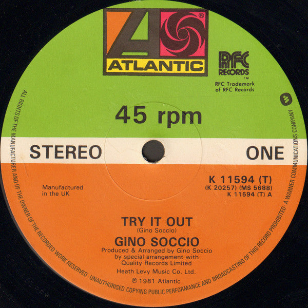 Gino Soccio – Try It Out