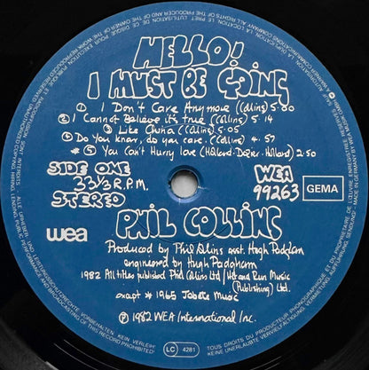 Phil Collins - Hello, I Must Be Going!