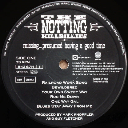 The Notting Hillbillies - Missing...Presumed Having A Good Time