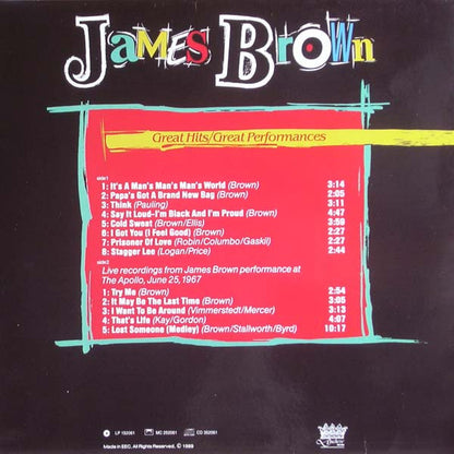 James Brown - Great Hits / Great Performances