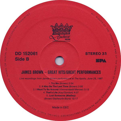 James Brown - Great Hits / Great Performances