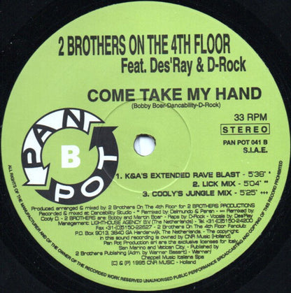 2 Brothers On The 4th Floor Feat. Des'Ray And D-Rock – Come Take My Hand