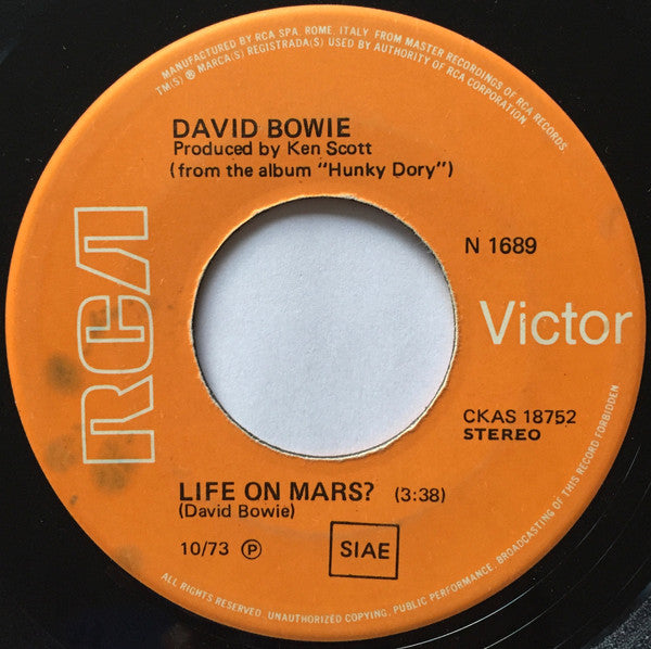 David Bowie - Life On Mars? / Amsterdam (7")