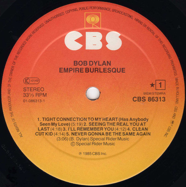 Bob Dylan - Empire Burlesque
