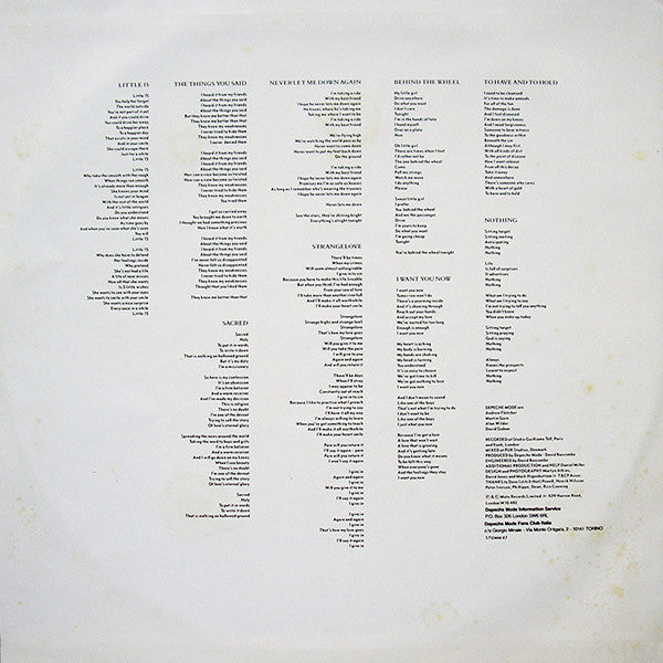 Depeche Mode - Music For The Masses