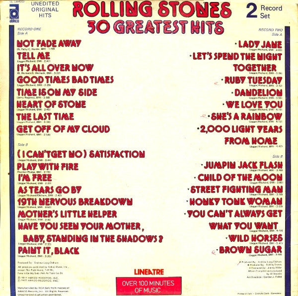 The Rolling Stones - 30 Greatest Hits