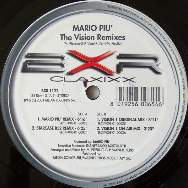 Mario Più - The Vision (Remixes)