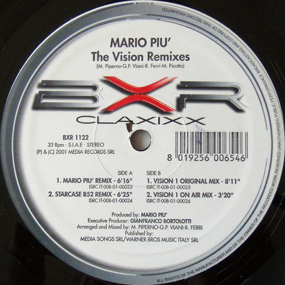 Mario Più - The Vision (Remixes)