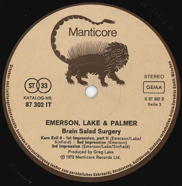 Emerson, Lake & Palmer - Brain Salad Surgery