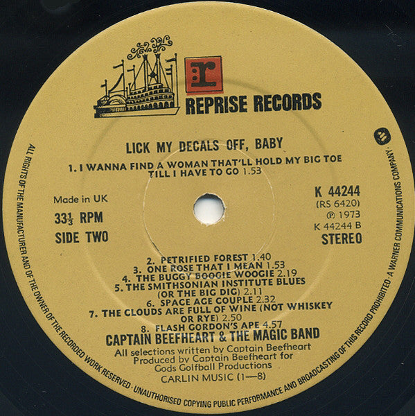Captain Beefheart - Lick My Decals Off, Baby