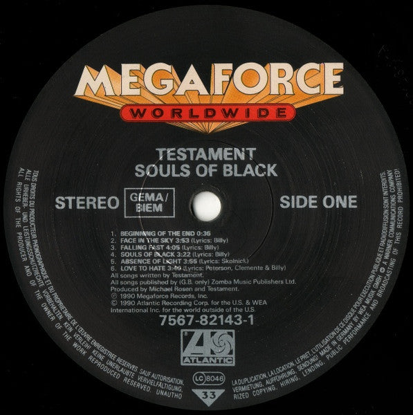 Testament - Souls Of Black