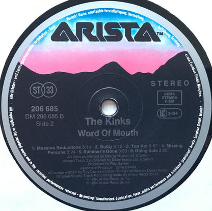 The Kinks - Word Of Mouth