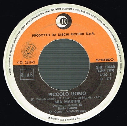 Mia Martini - Piccolo Uomo (7")