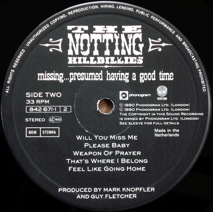 The Notting Hillbillies - Missing...Presumed Having A Good Time
