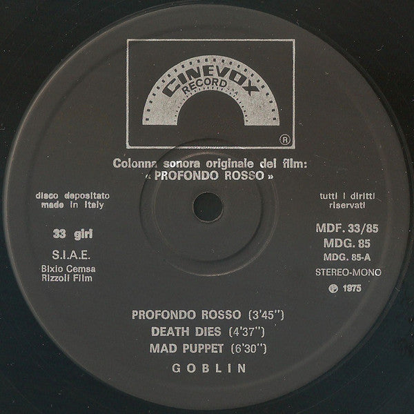 Goblin - Profondo Rosso (Colonna Sonora Originale Del Film)