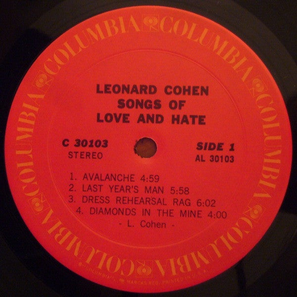 Leonard Cohen - Songs Of Love And Hate