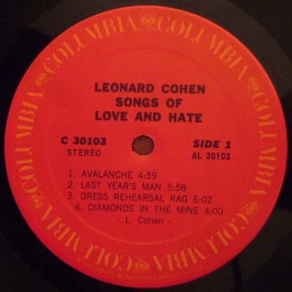 Leonard Cohen - Songs Of Love And Hate