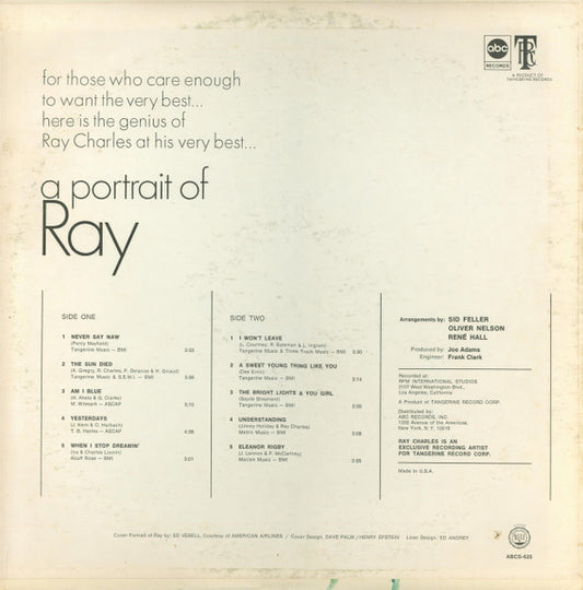 Ray Charles - A Portrait Of Ray