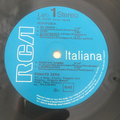 Renato Zero - Zerofobia