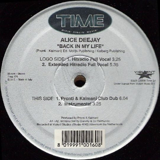 Alice Deejay - Back In My Life