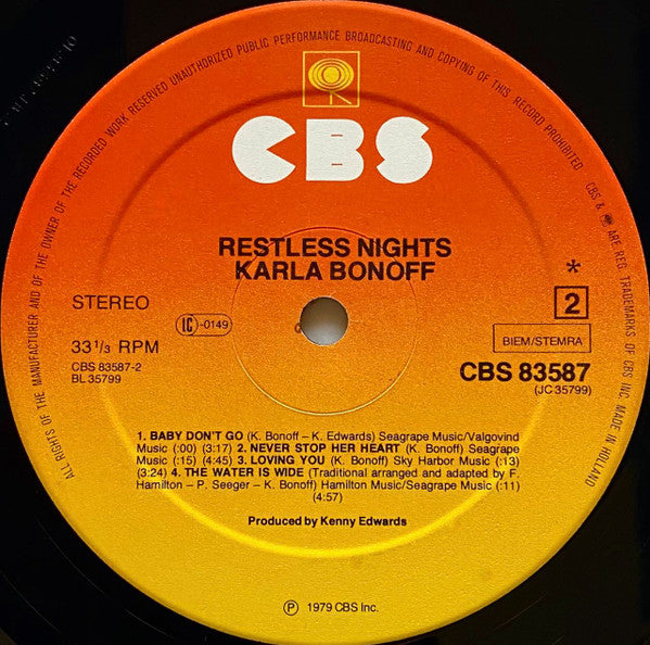 Karla Bonoff - Restless Nights