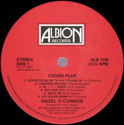 Hazel O'Connor - Cover Plus