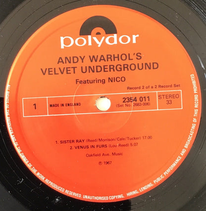 The Velvet Underground - Andy Warhol's Velvet Underground Featuring Nico