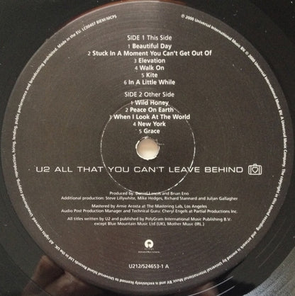 U2 - All That You Can't Leave Behind