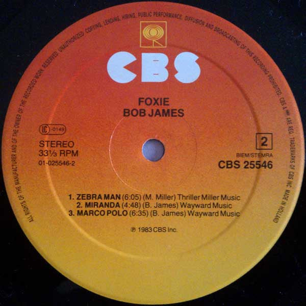 Bob James - Foxie