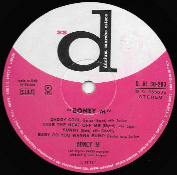 Boney M. - Take The Heat Off Me