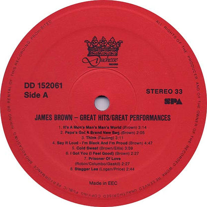 James Brown - Great Hits / Great Performances