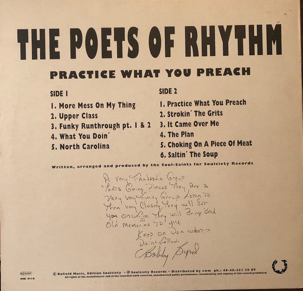 The Poets Of Rhythm - Practice What You Preach