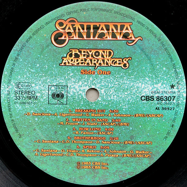 Santana - Beyond Appearances