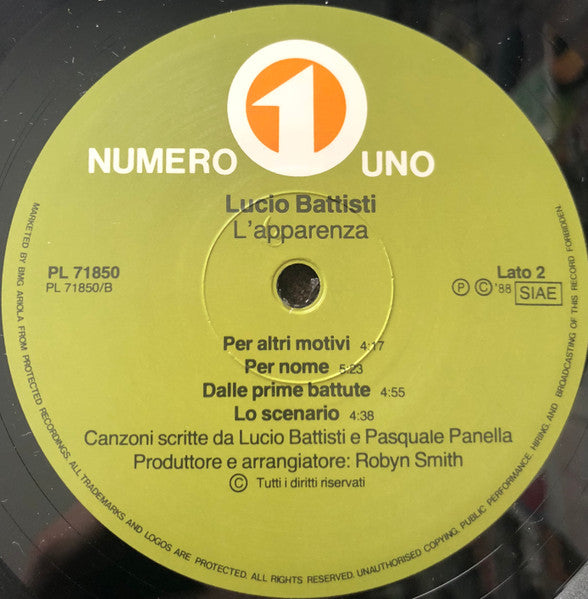 Lucio Battisti - L'Apparenza