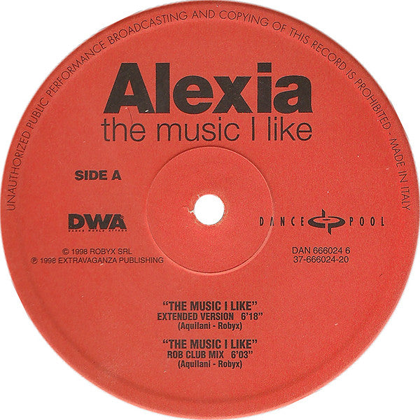 Alexia - The Music I Like