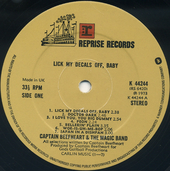 Captain Beefheart - Lick My Decals Off, Baby