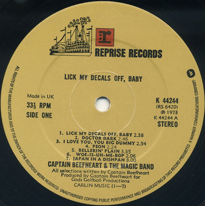 Captain Beefheart - Lick My Decals Off, Baby