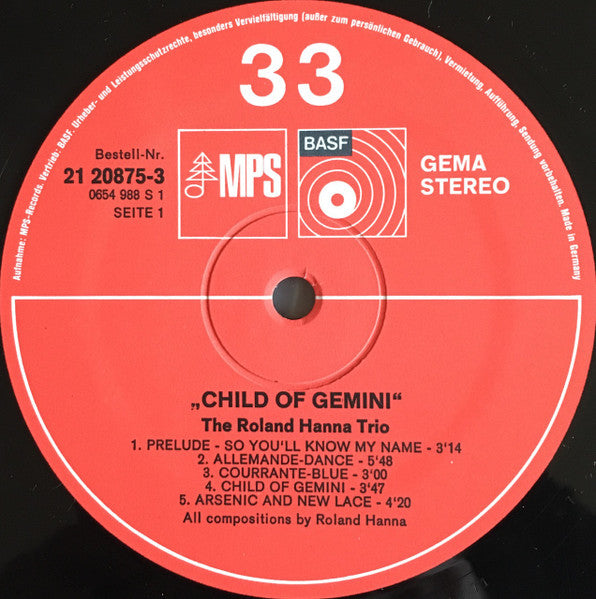Roland Hanna Trio - Child Of Gemini